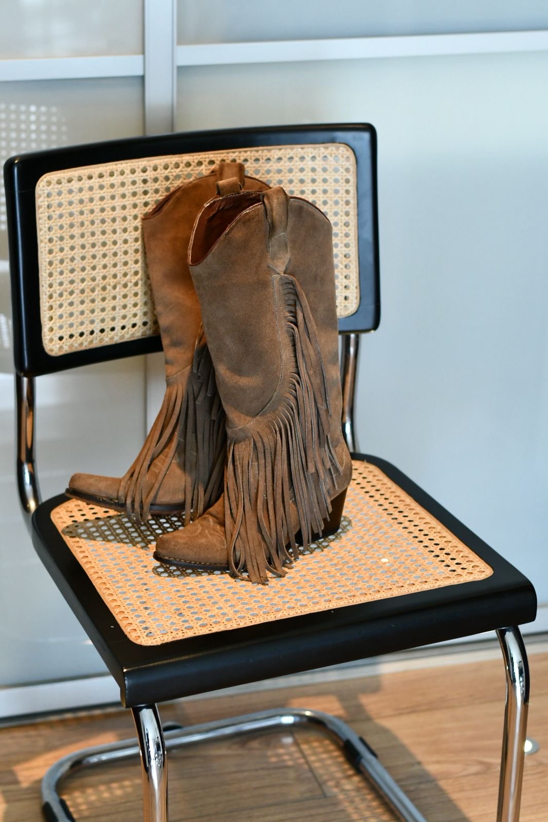 Bota Boho Flecos Carnaza