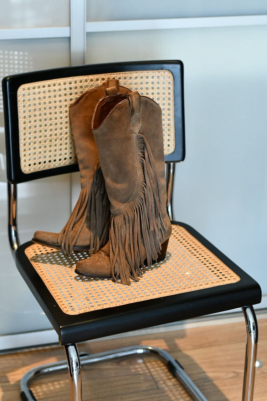 Bota Boho Flecos Carnaza