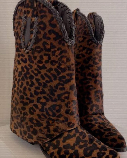 Botin Clau Leopardo