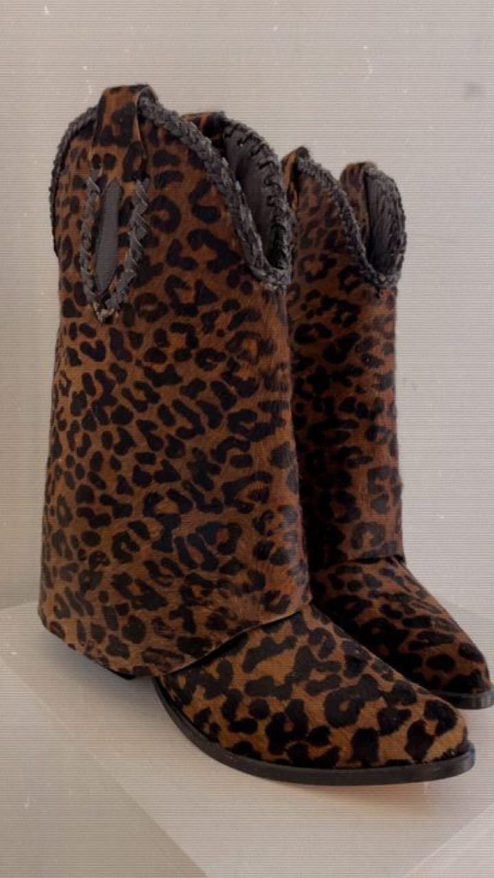 Botin Clau Leopardo