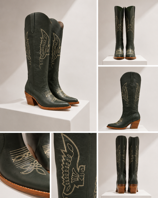 BOTA ANIE VERDE MILITAR