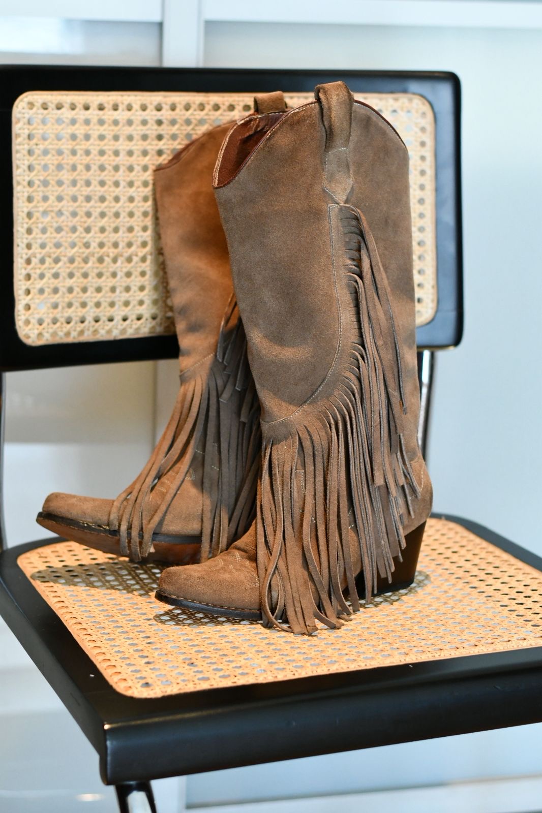 Bota Boho Flecos Carnaza